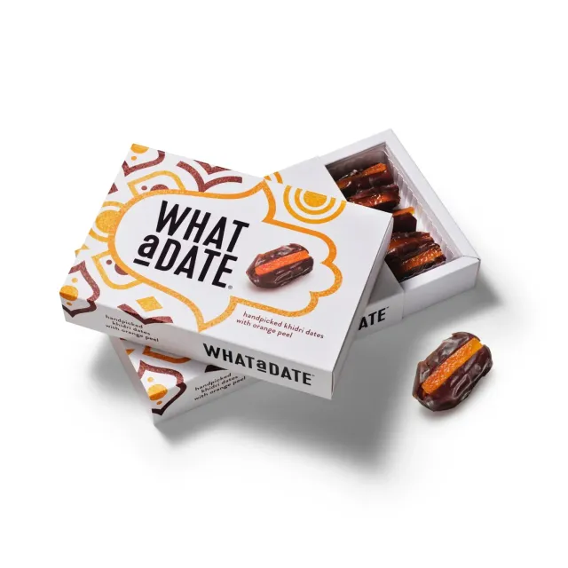 What a Date Orange Peel dadler 12 stk med appelsinskal