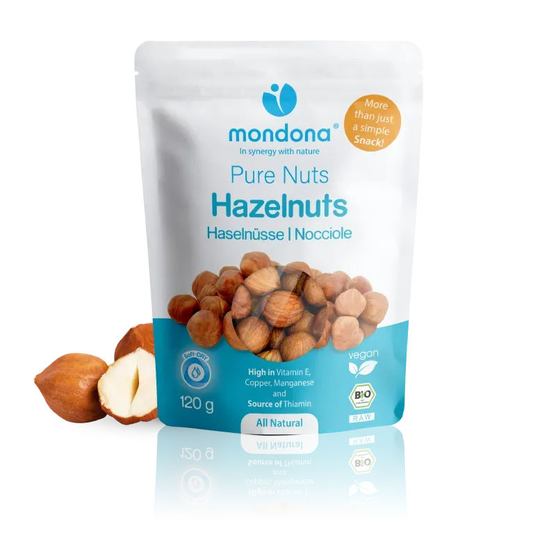 mondona Soft-DRY Organic Hasselnødder nødder rå