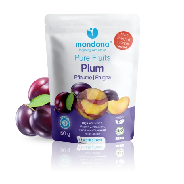 mondona Soft-DRY Organic Plum tørrede blommer økologisk