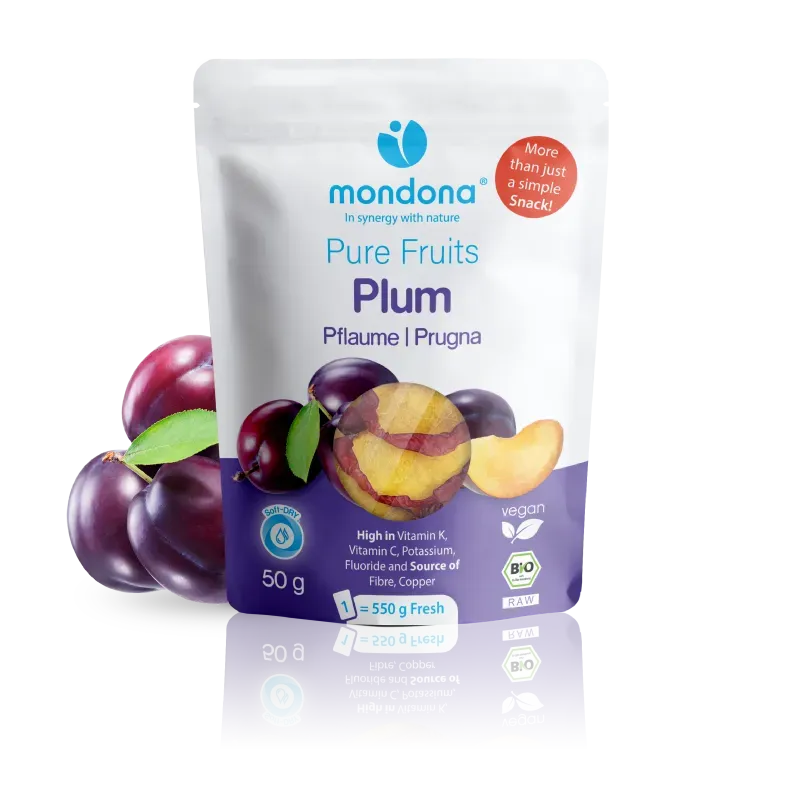 mondona Soft-DRY Organic Plum tørrede blommer økologisk