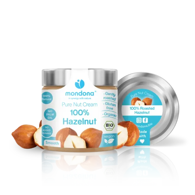 mondona Roasted Hazelnut Cream hasselnøddecreme økologisk