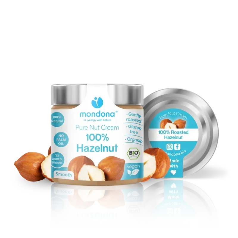 mondona Roasted Hazelnut Cream hasselnøddecreme økologisk