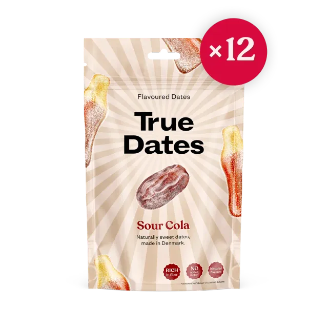 True Dates Sour Cola dadler 12x100g syrlige