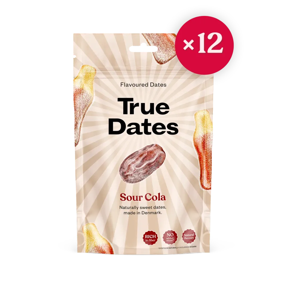 True Dates Sour Cola dadler 12x100g syrlige