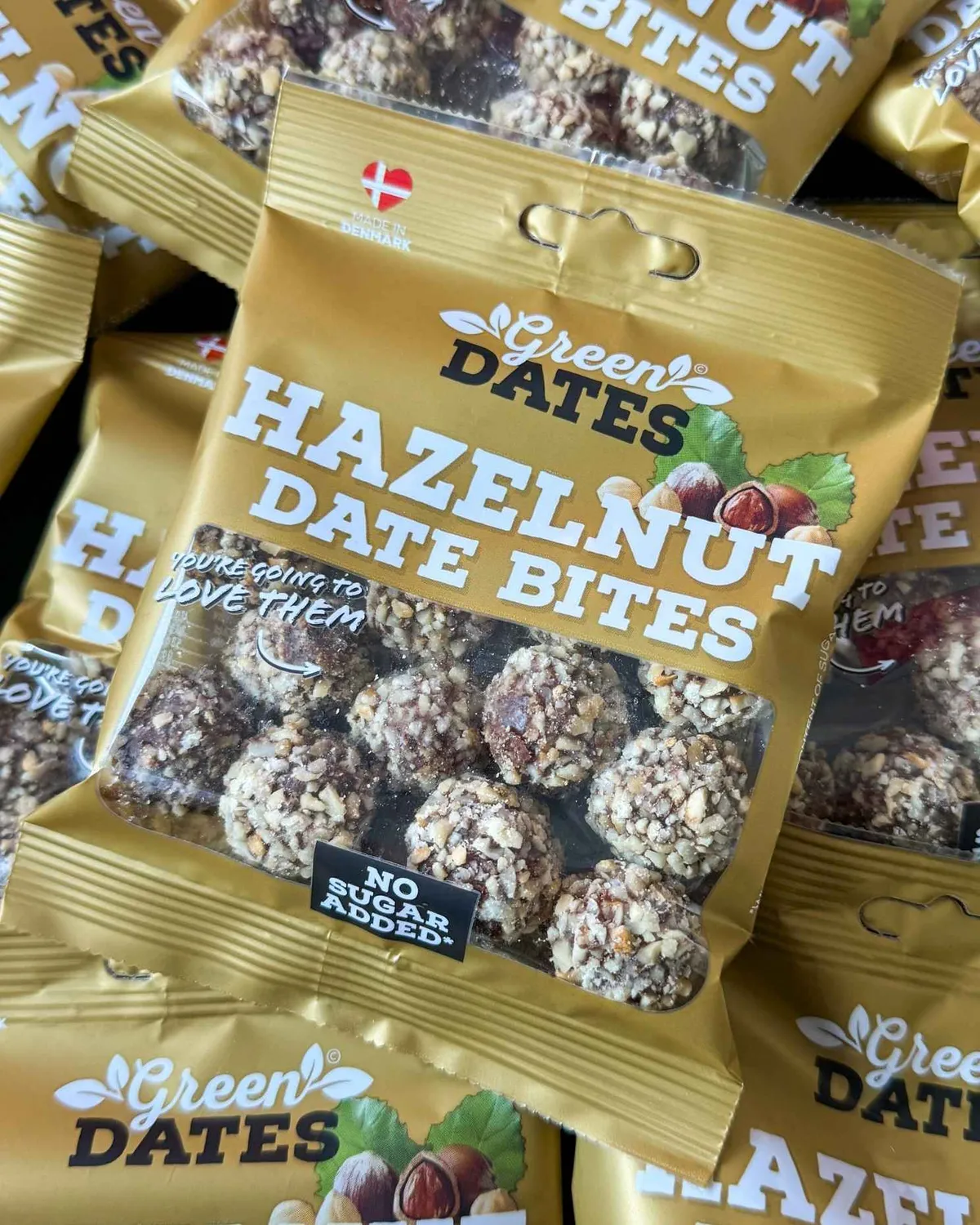 Date Bites Hazelnut Dadelkugler 70g Nød