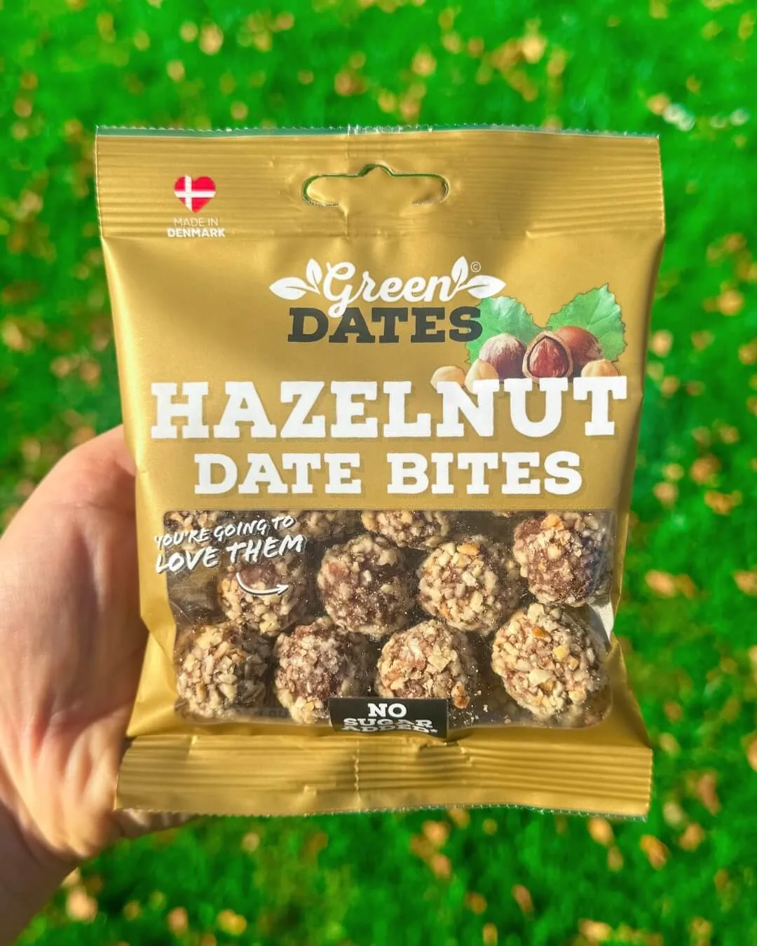 Date Bites Hazelnut Dadelkugler 70g Nød