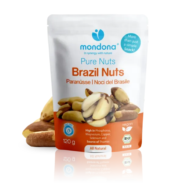 mondona Soft-DRY Organic Brazil Nuts paranødder rå