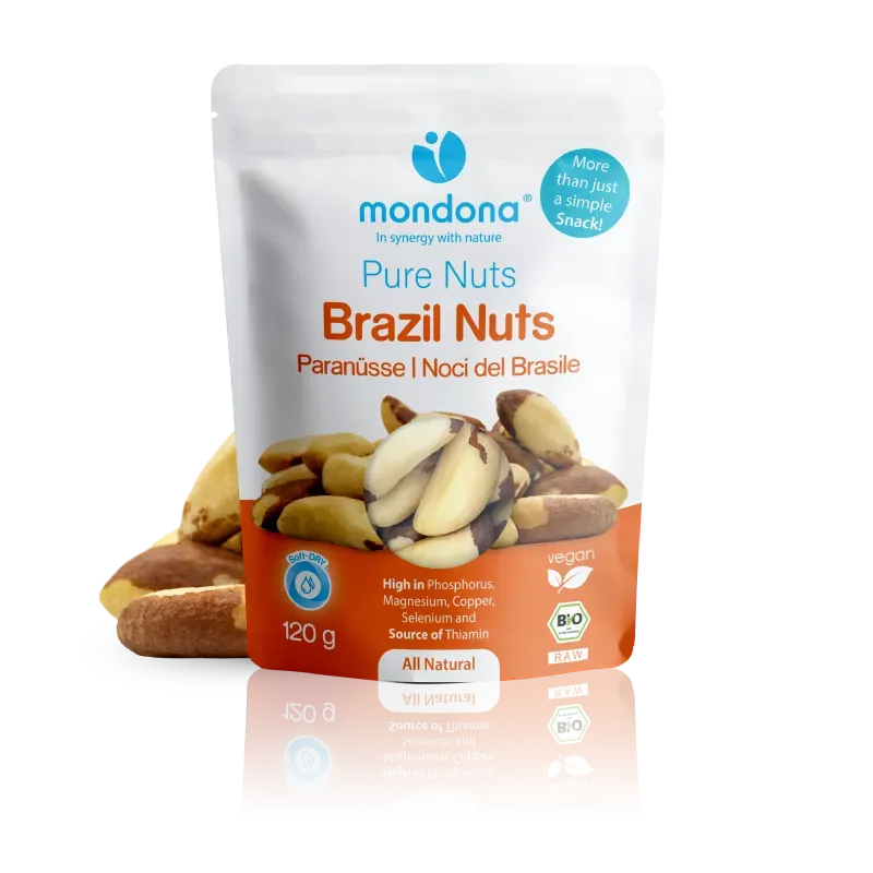 mondona Soft-DRY Organic Brazil Nuts paranødder rå