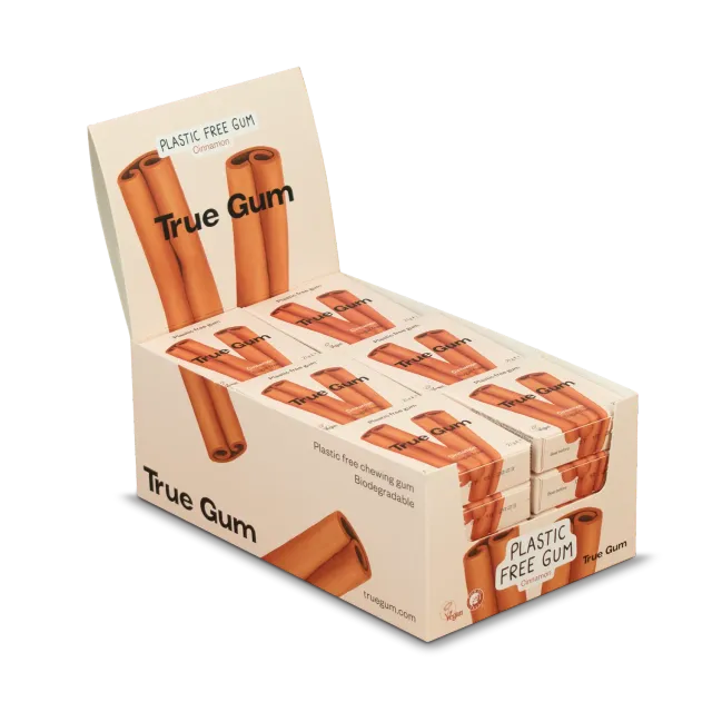 True Gum Cinnamon tyggegummi 24 pak sukkerfri