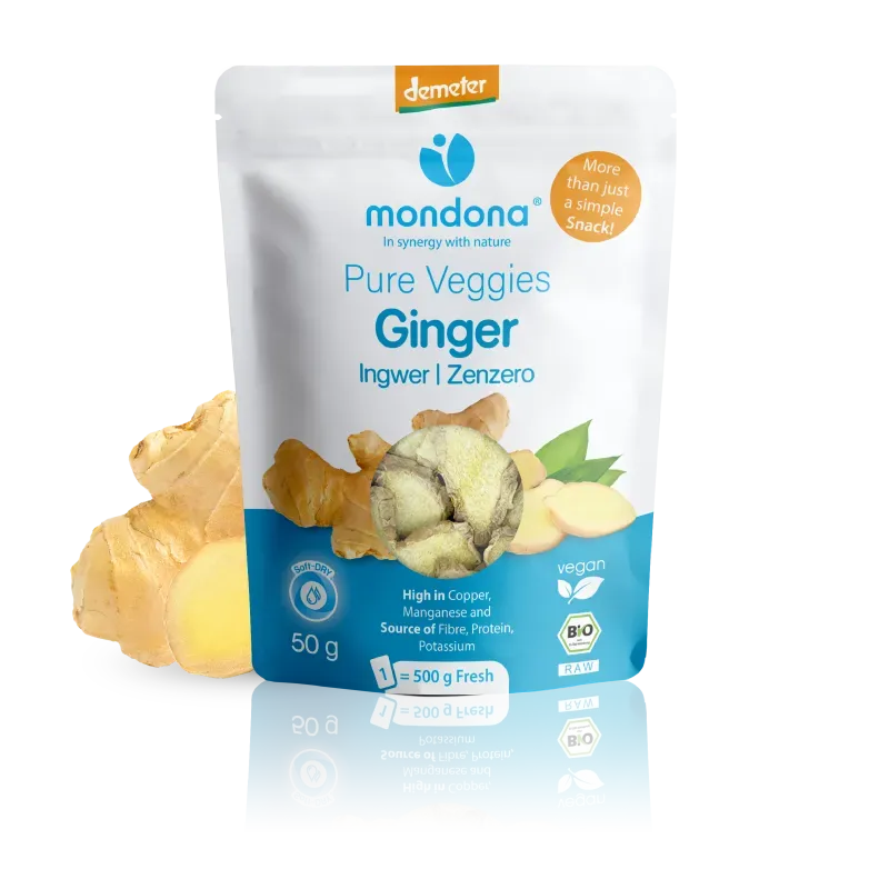 mondona Soft-DRY ingefær tørret Demeter økologisk