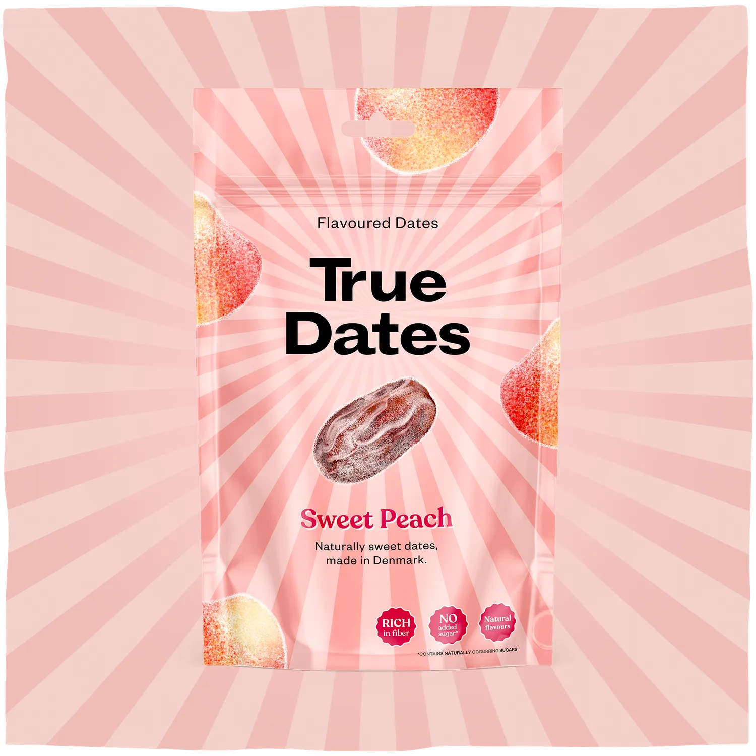 True Dates Sweet Peach dadler 12x100g søde