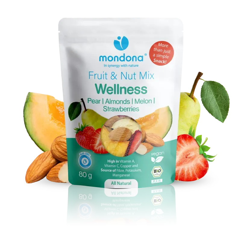 mondona Organic Wellness-Mix økologisk frugt- og nøddeblanding