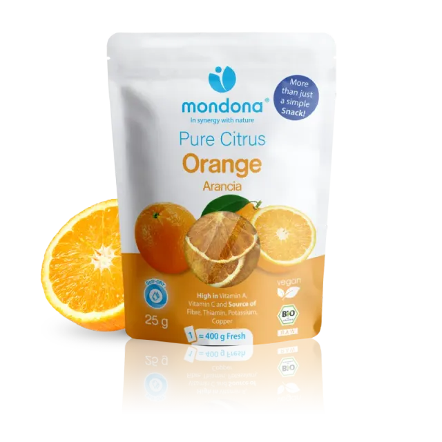 mondona Organic Orange tørret appelsin økologisk