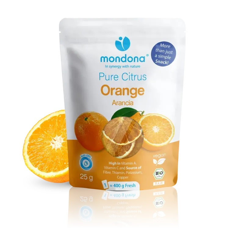 mondona Organic Orange tørret appelsin økologisk