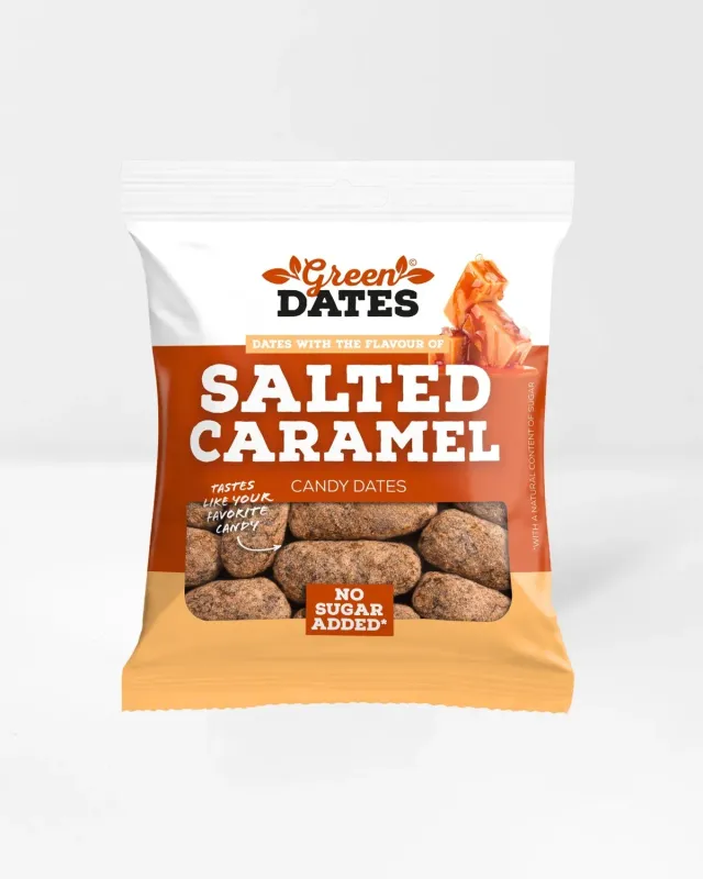 Green Dates Candy Dates Salted Caramel dadler 90 g saltkaramel