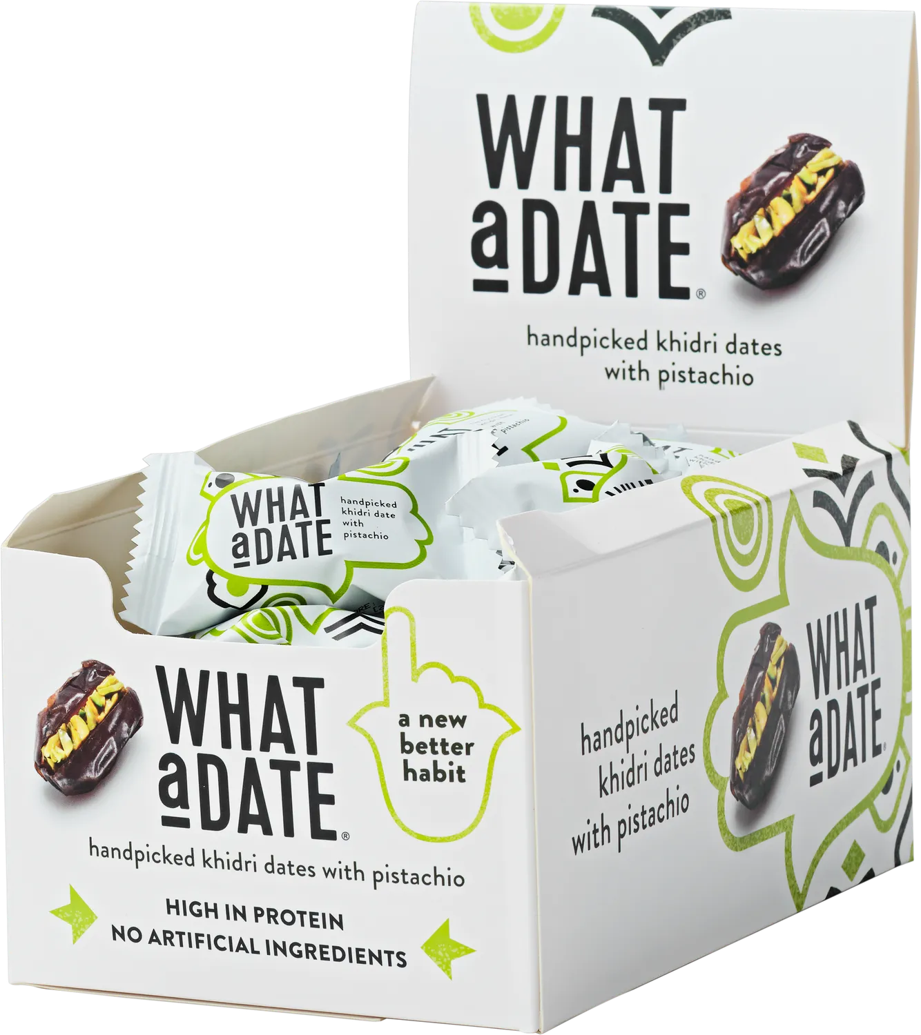 What a Date Pistachio dadler 30 stk med pistacie