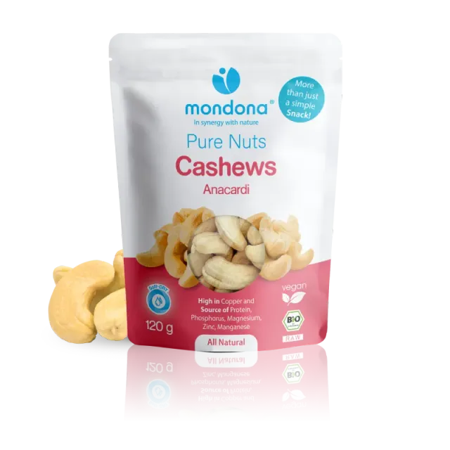mondona Soft-DRY økologiske cashewnødder rå