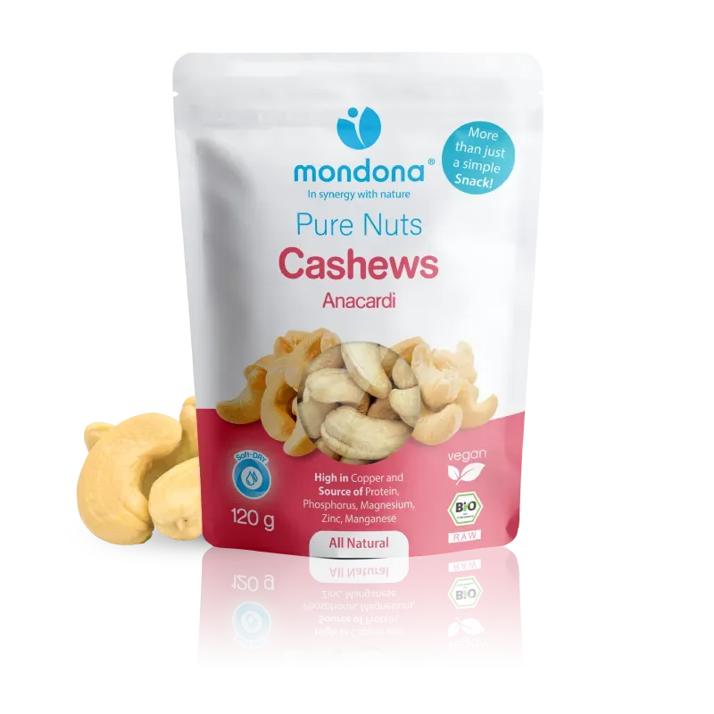 mondona Soft-DRY økologiske cashewnødder rå