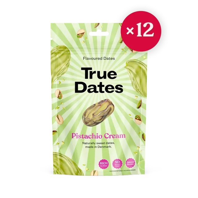 True Dates Pistachio Cream Box dadler 12x100g pistacie