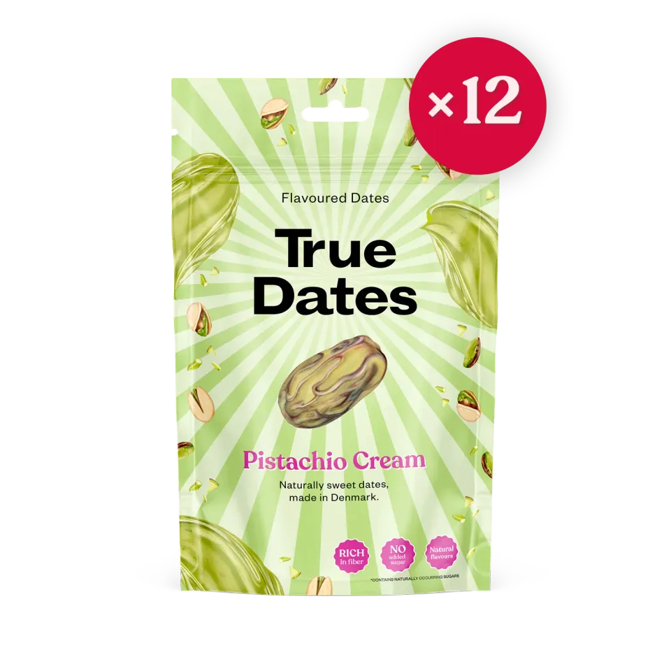 True Dates Pistachio Cream Box dadler 12x100g pistacie