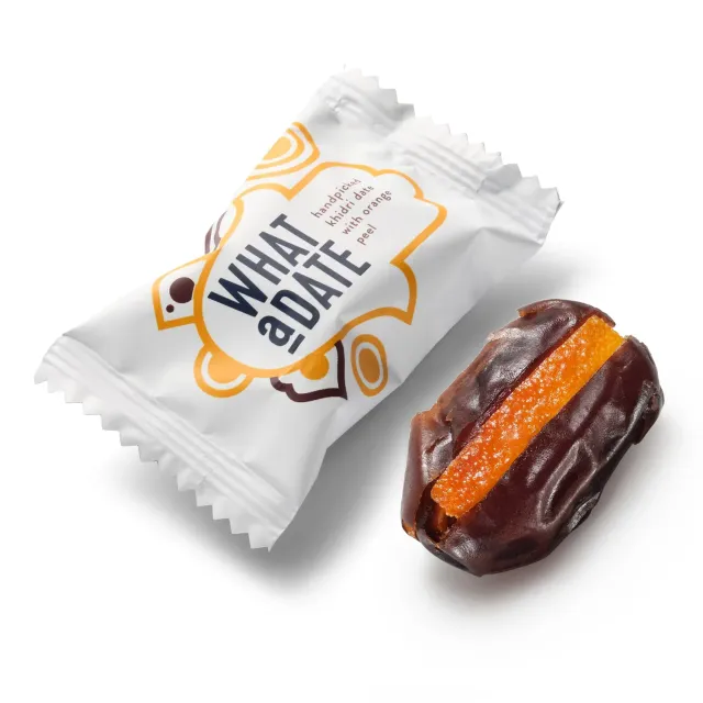 What a Date Orange Peel dadler 30 stk med appelsinskal