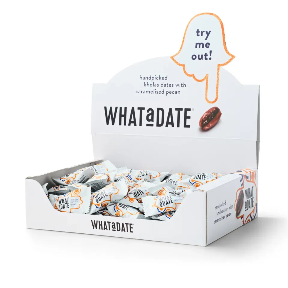 What a Date Pecan dadler 80 stk stor pakke pekannød