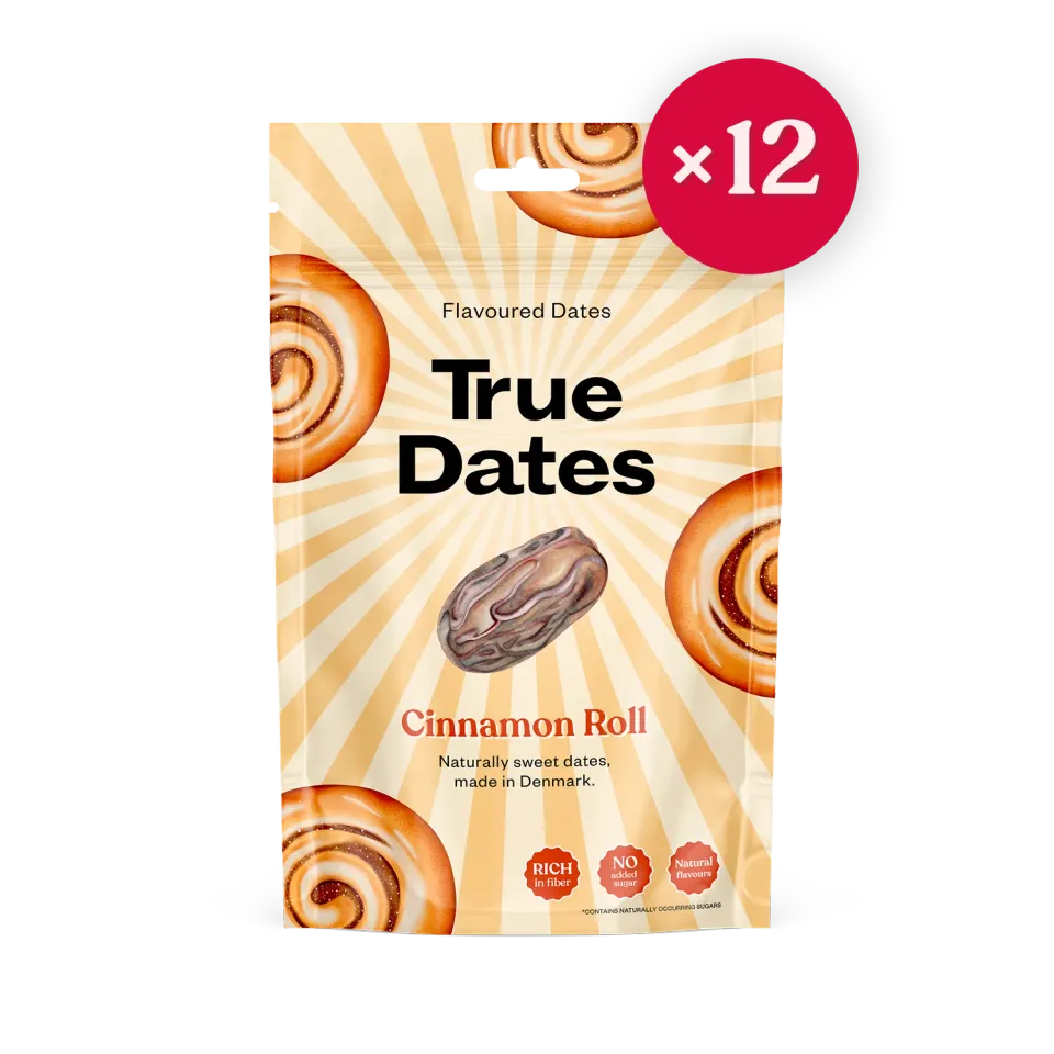 True Dates Cinnamon Roll dadler kanelsnegl 12-pak
