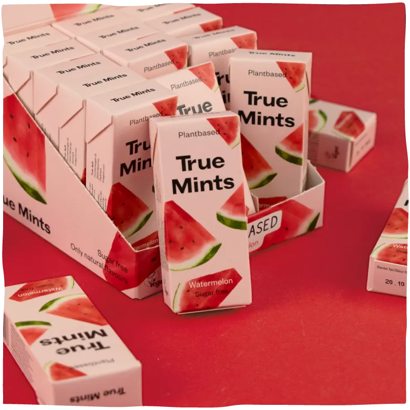 True Dates Watermelon Mints pastiller 18-pak sukkerfri