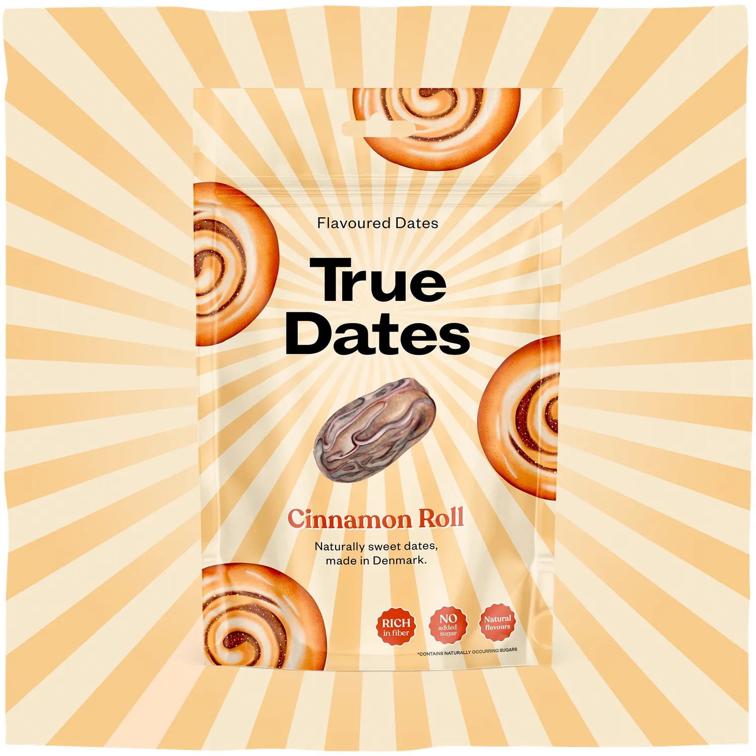 True Dates Cinnamon Roll dadler kanelsnegl 12-pak