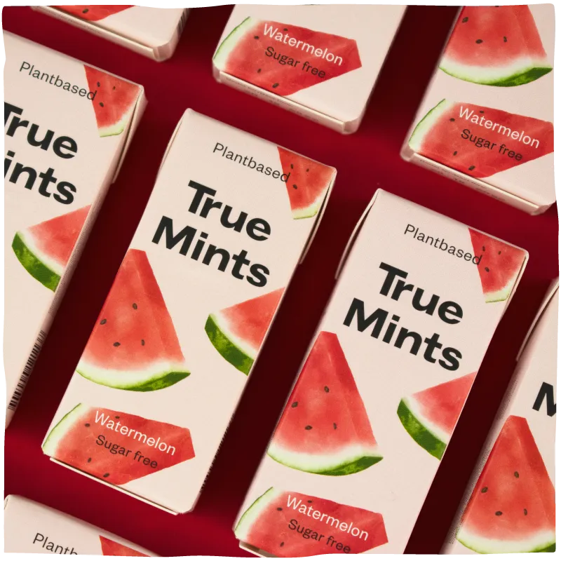True Dates Watermelon Mints pastiller 18-pak sukkerfri