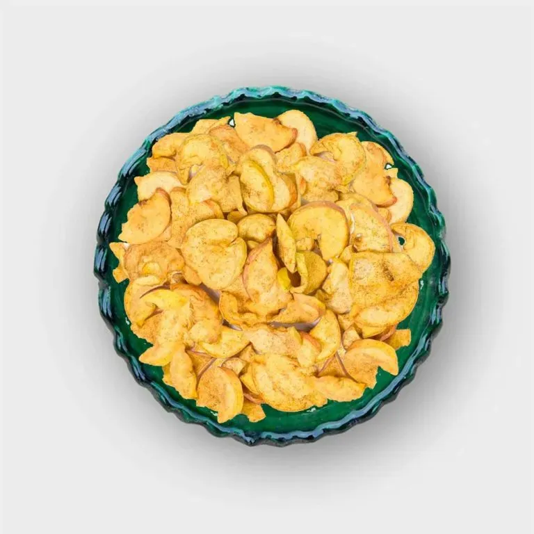 Frugtslik Æble Kanel Chips Kina smagsprøve