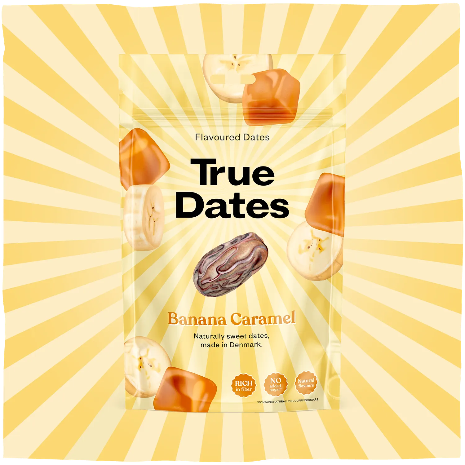 True Dates Banana Caramel dadler 12-pak banoffee